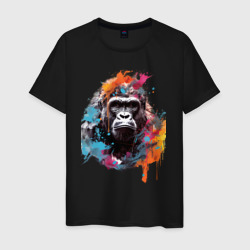 Мужская футболка хлопок Граффити с гориллой