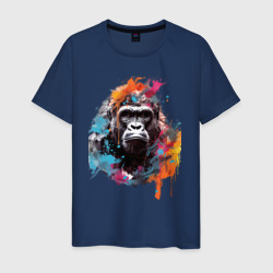 Мужская футболка хлопок Граффити с гориллой
