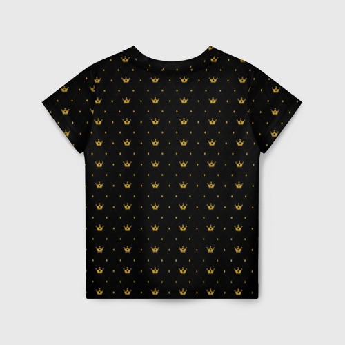 Детская футболка 3D Королевский паттерн - Валентина, цвет 3D печать - фото 2