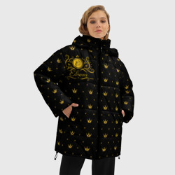 Женская зимняя куртка Oversize Королевский паттерн - Евгения - фото 2