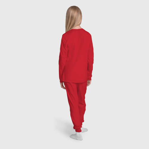 Детская пижама с лонгсливом хлопок Мужчина штангист, цвет красный - фото 6