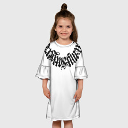 Детское платье 3D Каллиграфия на шее - фото 2