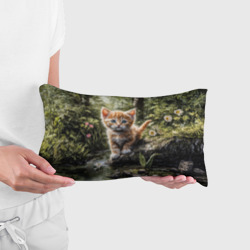 Подушка 3D антистресс Рыжий кот в лесу - фото 2