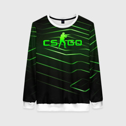 Женский свитшот 3D CS GO  dark green 