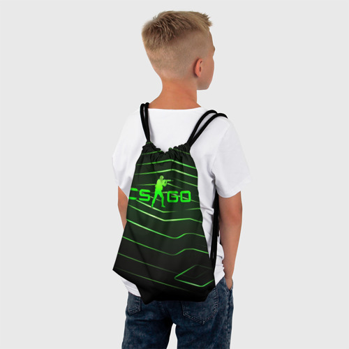 Рюкзак-мешок 3D CS GO  dark green  - фото 4
