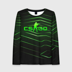 Женский лонгслив 3D CS GO  dark green 