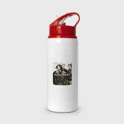 Бутылка для воды с трубочкой Depeche Mode - Devotional Tour Retro 01
