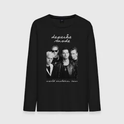 Мужской лонгслив хлопок Depeche Mode World Violation Tour Band