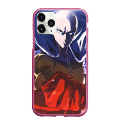 Чехол для iPhone 11 Pro Max матовый One Punch Man Сайтама