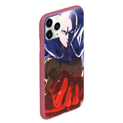 Чехол для iPhone 11 Pro Max матовый One Punch Man Сайтама - фото 2