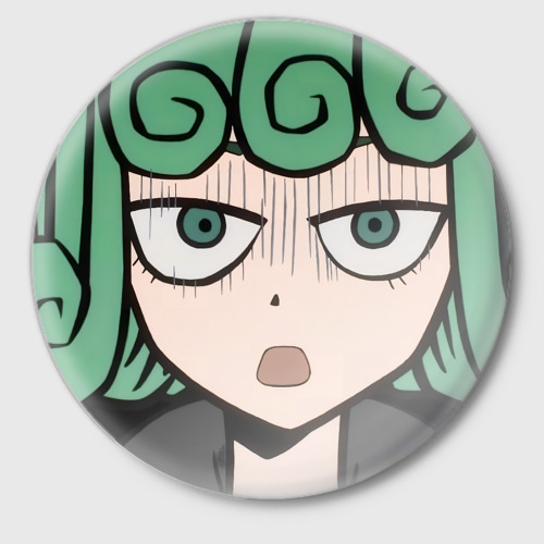 Значок One Punch Man Tatsumaki, цвет белый