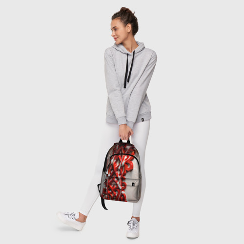 Рюкзак 3D Красно-Черные Импульсы - фото 7