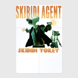 Магнитный плакат 2Х3 Skibidi toilet agent