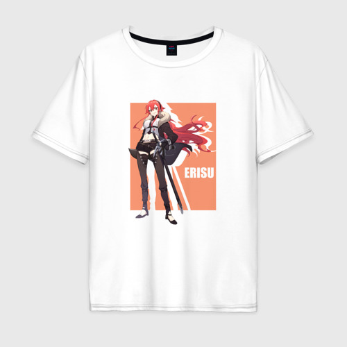 Мужская футболка хлопок Oversize Эрис Грейрат - Реинкарнация безработного, цвет белый