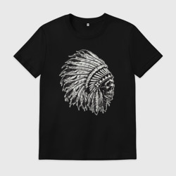 Мужская футболка хлопок Индеец Шаман