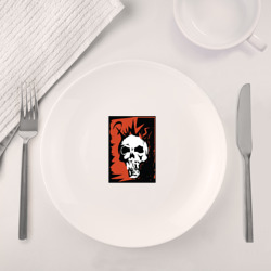 Набор: тарелка + кружка Punks skull - фото 2