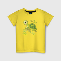 Детская футболка хлопок Green turtle