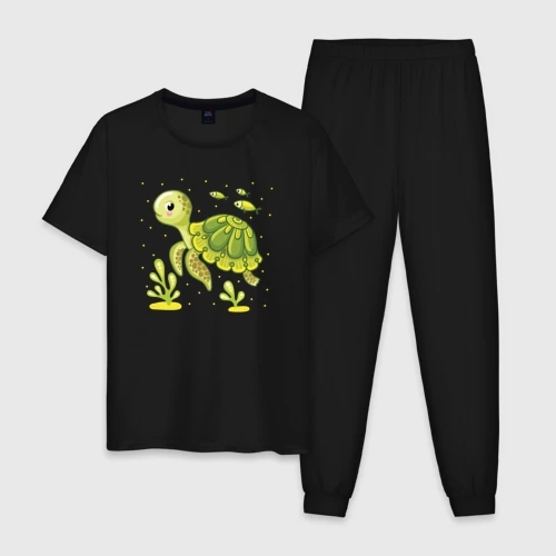 Мужская пижама хлопок Green turtle