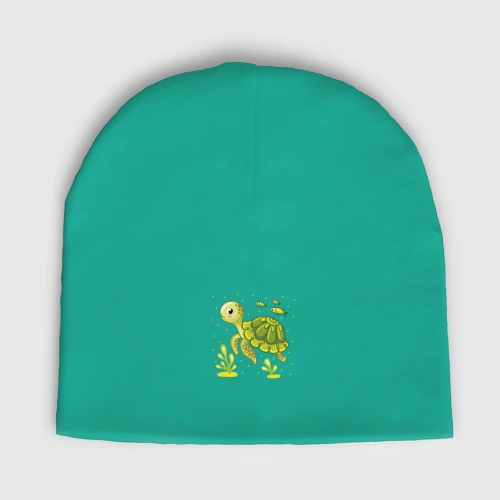 Мужская шапка демисезонная Green turtle