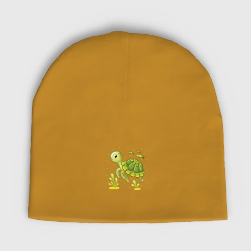 Мужская шапка демисезонная Green turtle