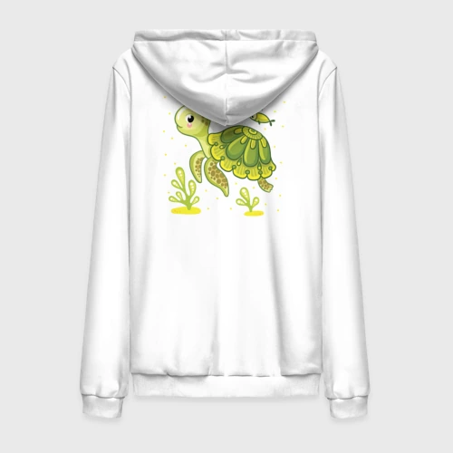 Мужская толстовка на молнии хлопок Green turtle