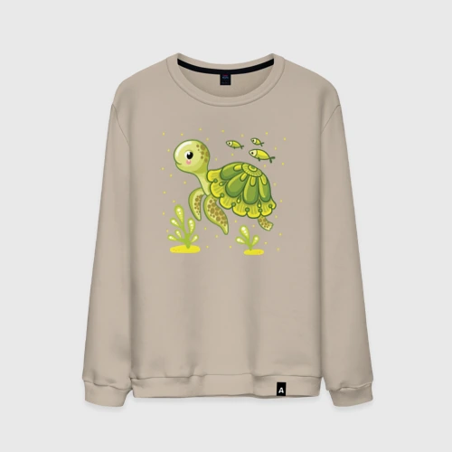 Мужской свитшот хлопок Green turtle