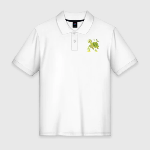 Мужское поло хлопок Green turtle