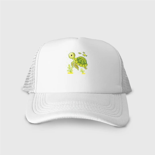 Кепка тракер с сеткой Green turtle