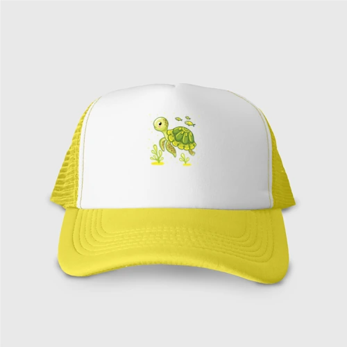 Кепка тракер с сеткой Green turtle