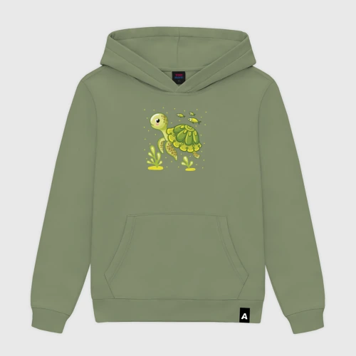 Мужская толстовка хлопок Green turtle