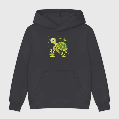 Мужская толстовка без начеса хлопок Green turtle