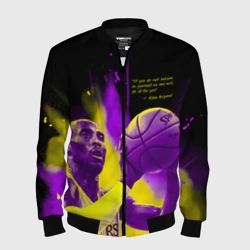 Мужской бомбер 3D Цитата - Коби Брайант