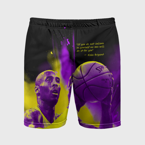Мужские шорты спортивные Цитата - Коби Брайант, цвет 3D печать