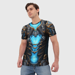 Мужская футболка 3D Энергетический доспех космодесантника - фото 2