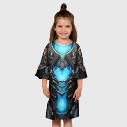 Детское платье 3D Энергетический доспех космодесантника - фото 2
