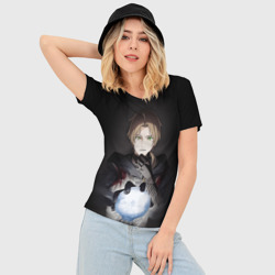 Женская футболка 3D Slim Рудеус Грейрат - Реинкарнации безработного - фото 2