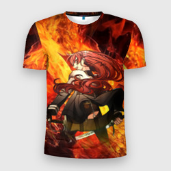 Мужская футболка 3D Slim Эрис - пламя