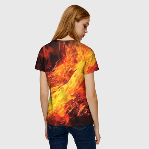 Женская футболка 3D Эрис - пламя, цвет 3D печать - фото 4