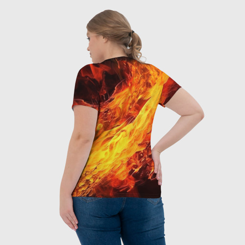 Женская футболка 3D Эрис - пламя, цвет 3D печать - фото 7