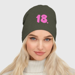 Женская шапка демисезонная 18 лет в розовом цвете - фото 2