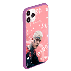 Чехол для iPhone 11 Pro Max матовый Lil Peep тату розовый - фото 2