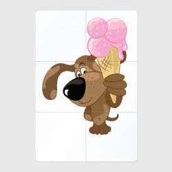 Магнитный плакат 2Х3 Собака и мороженое