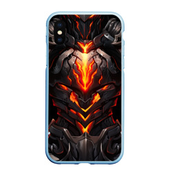 Чехол для iPhone XS Max матовый Огненный доспех рыцаря Elden Ring