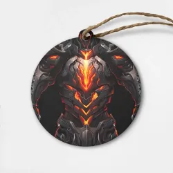 Деревянная игрушка круг Огненный доспех рыцаря Elden Ring