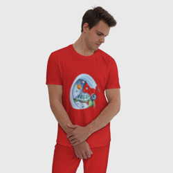 Мужская пижама хлопок Черепаха в космосе - фото 2