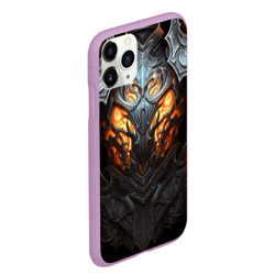 Чехол для iPhone 11 Pro Max матовый Огненный доспех рыцаря Dark Souls - фото 2