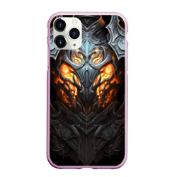 Чехол для iPhone 11 Pro Max матовый Огненный доспех рыцаря Dark Souls