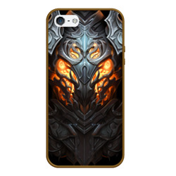 Чехол для iPhone 5/5S матовый Огненный доспех рыцаря Dark Souls