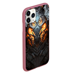 Чехол для iPhone 11 Pro матовый Огненный доспех рыцаря Dark Souls - фото 2