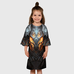 Детское платье 3D Огненный доспех рыцаря Dark Souls - фото 2